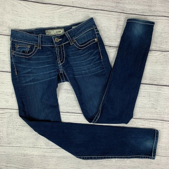 BKE Denim - BKE Stella Skinny Jeans 26R Dark Wash Rhinestone